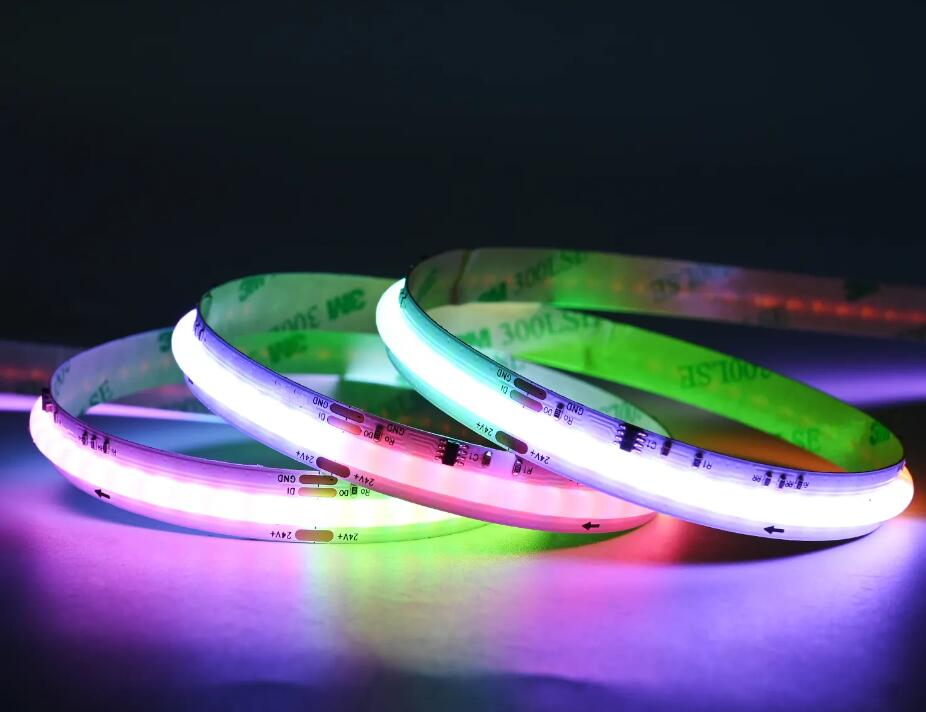 Multi-Color COB LED Strip - Digital RGB COB LED Strip 720led/m SPI DMX